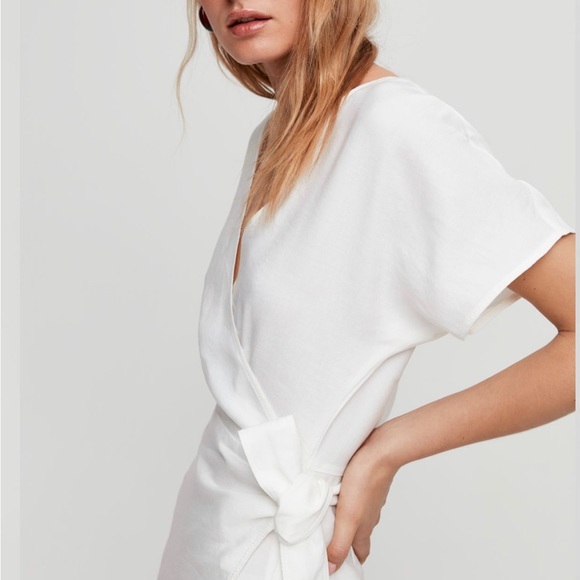 Wilfred Madeline linen-blend wrap dress - Picture 5 of 8